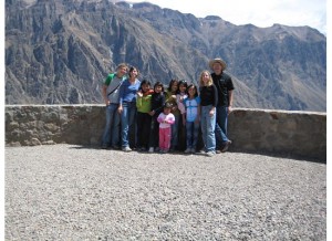 The girls from Lima with their gringos . . . us