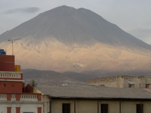 Volcano, called Misti, 10 miles outside Arequipa